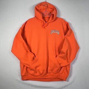 Rick and Morty Best Buds Backwoods Hoodie Orange Gildan Size‎ XL